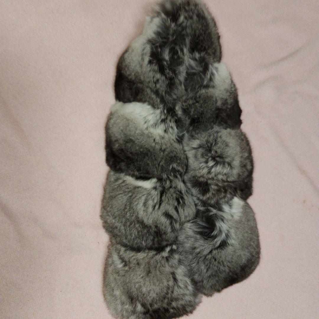 チンチラマフラーショール、、極美品