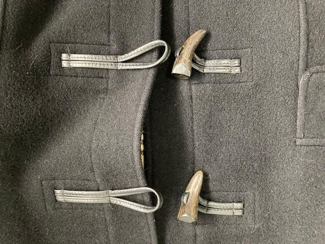 バーバリーブラックレーベル　ダッフルコート 黒色　サイズL