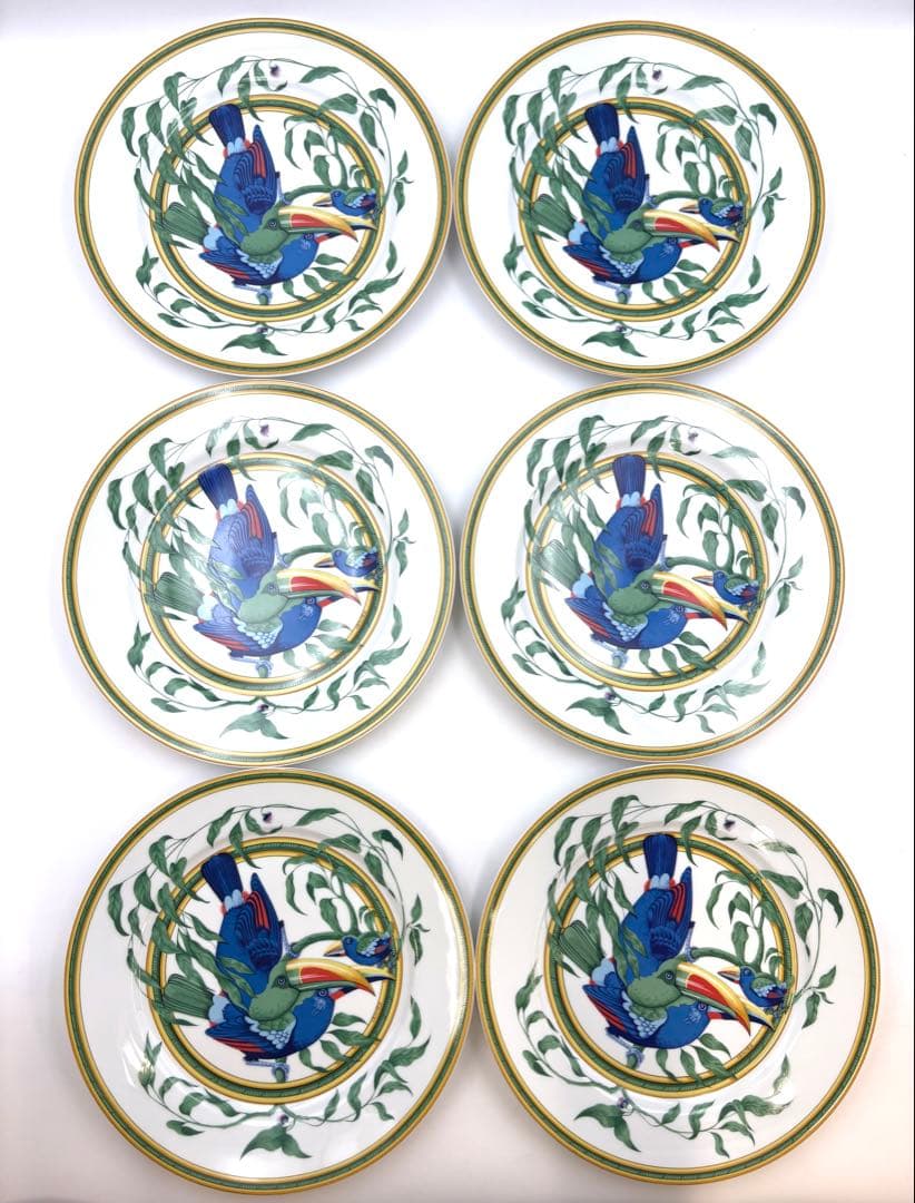 【美品】エルメス　トゥカン　大皿　27cm ディナー　プレート　6枚セット