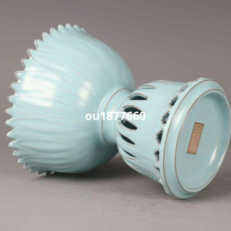 汝窯 青磁 香炉 陶器 陶芸 香道具 仏具 官窯 青釉