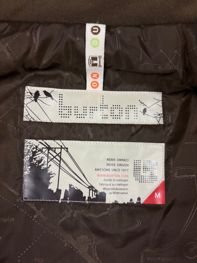 BURTON “ SHELL JACKET”CHECK gorpcore