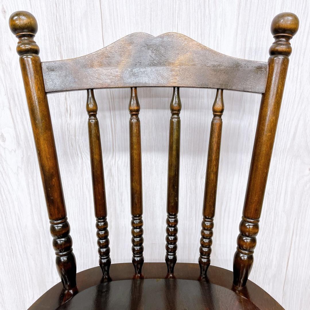 北海道民芸家具 ウィンザーチェア ダイニングチェア 椅子 いす イス④