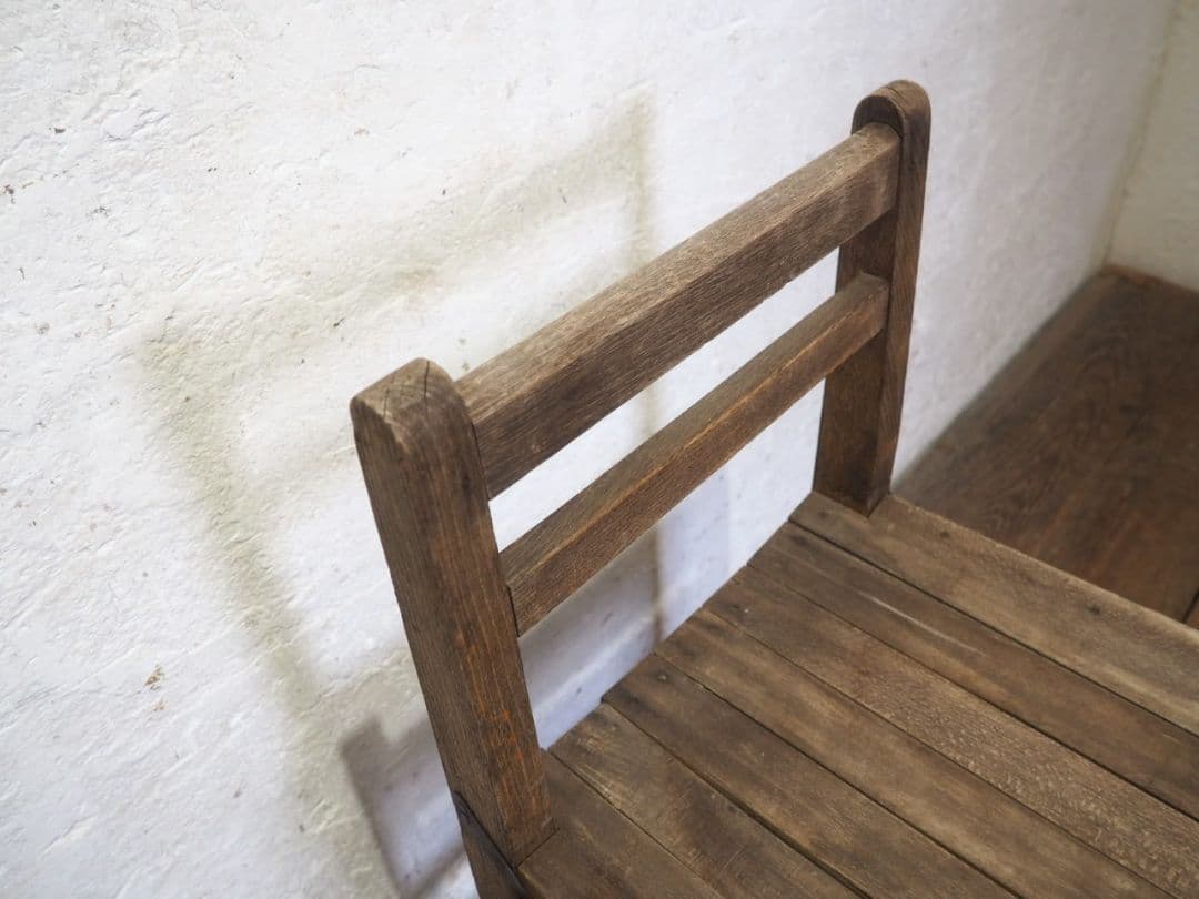 1294 ヴィンテージ　レトロな木製チェア　椅子　イス　学校　古家具　古道具