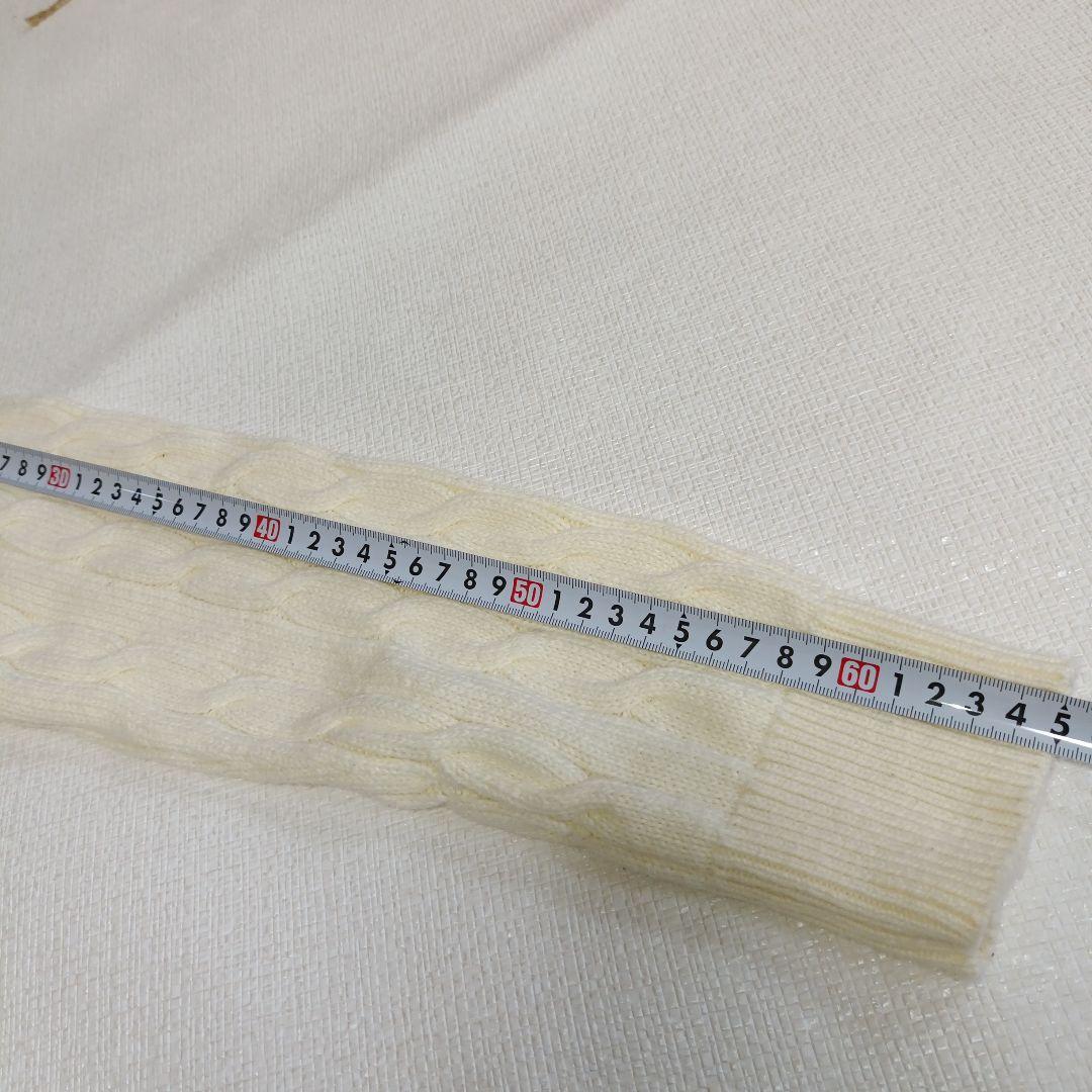 ポロラルフローレン　ケーブルニットハイネック　タートル　アイボリー