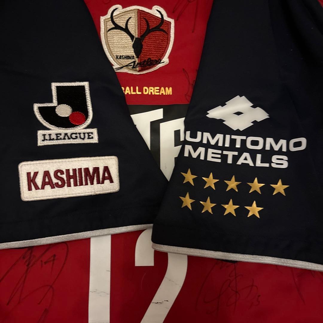 鹿島アントラーズ 2004年 2005年 ユニフォーム 12番 サイン入り L