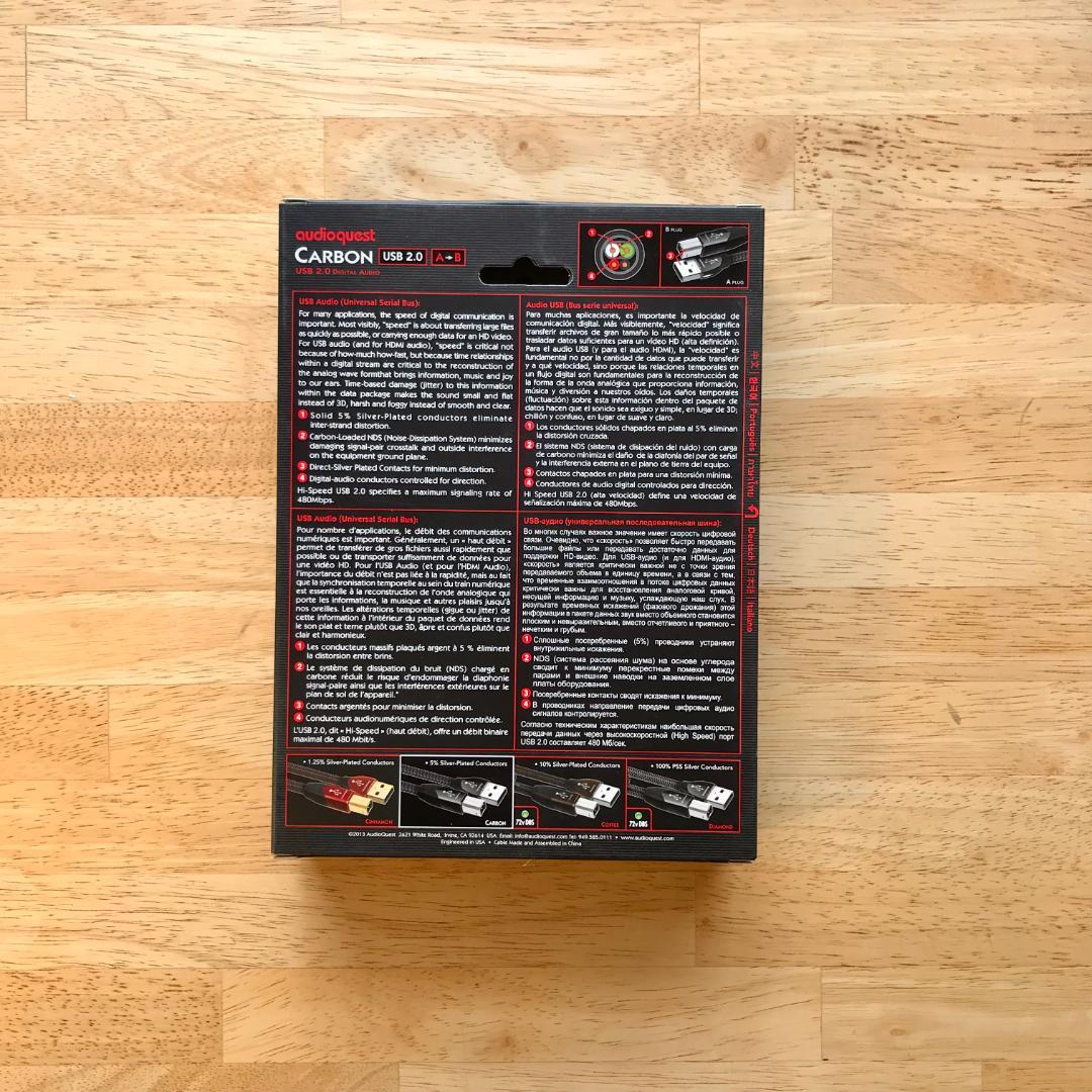 AudioQuest USBケーブル 1.5m カーボン Carbon