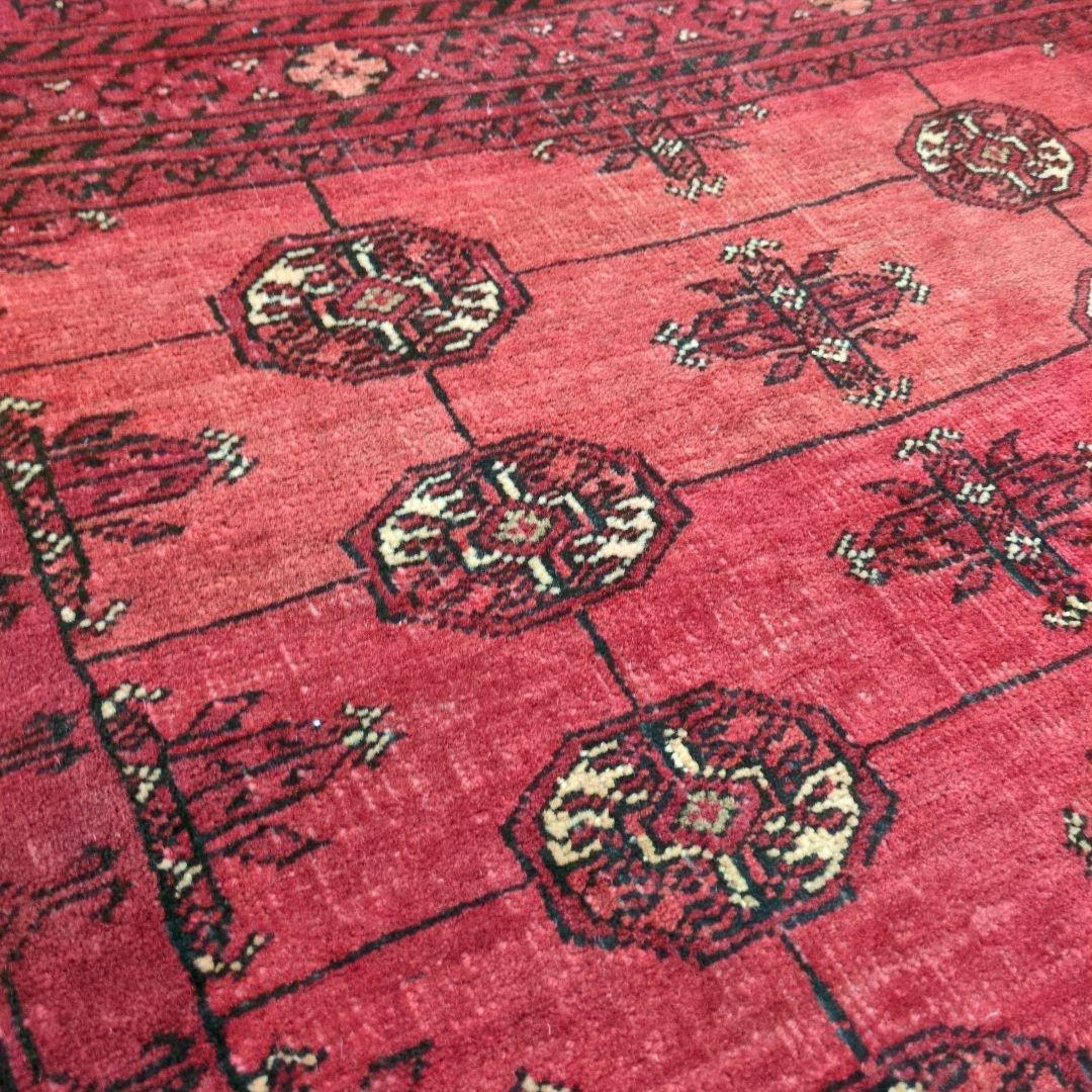 ヴィンテージラグ　トルクメン　トライバルラグ アフガニスタンラグ　手織り絨毯