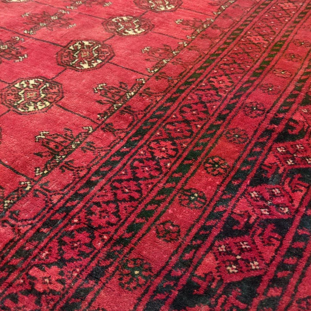 ヴィンテージラグ　トルクメン　トライバルラグ アフガニスタンラグ　手織り絨毯