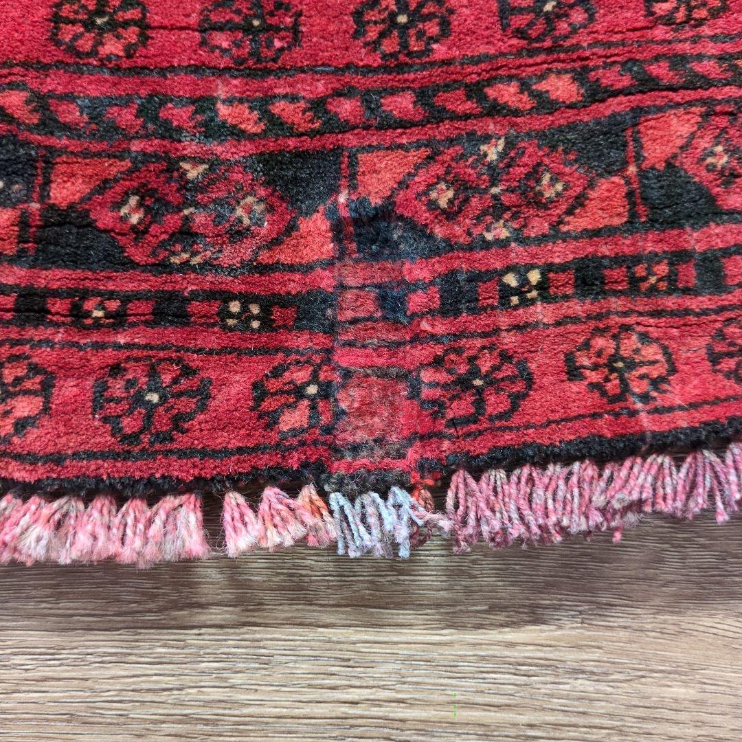 ヴィンテージラグ　トルクメン　トライバルラグ アフガニスタンラグ　手織り絨毯