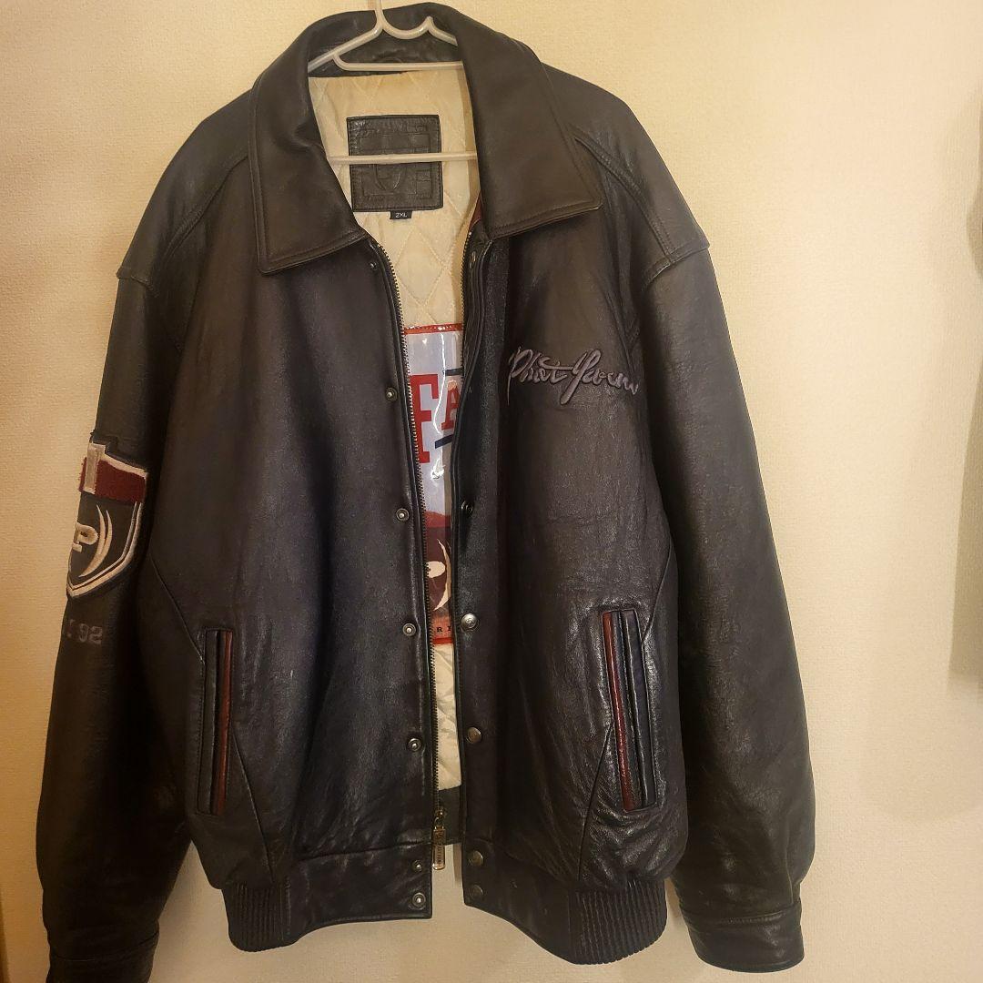 phat farm　ファットファーム　レザースタジャン　2XL ジャケット