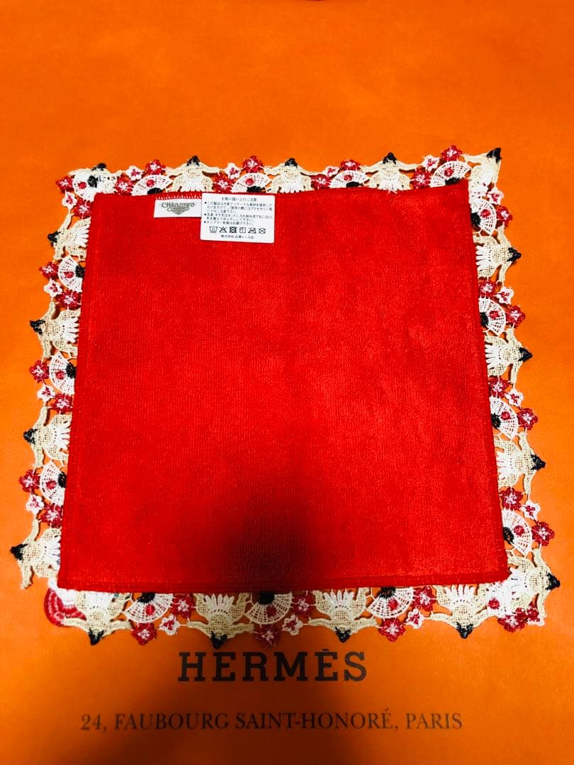 【新品未使用】近沢レース　タオルハンカチ　和レース5枚セット