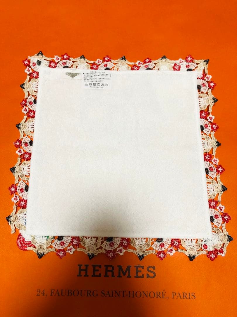 【新品未使用】近沢レース　タオルハンカチ　和レース5枚セット