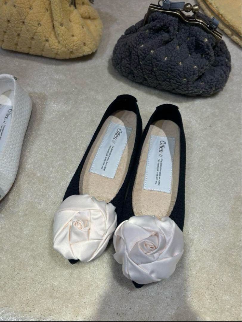 【美品】bibiy × offen フラットシューズ