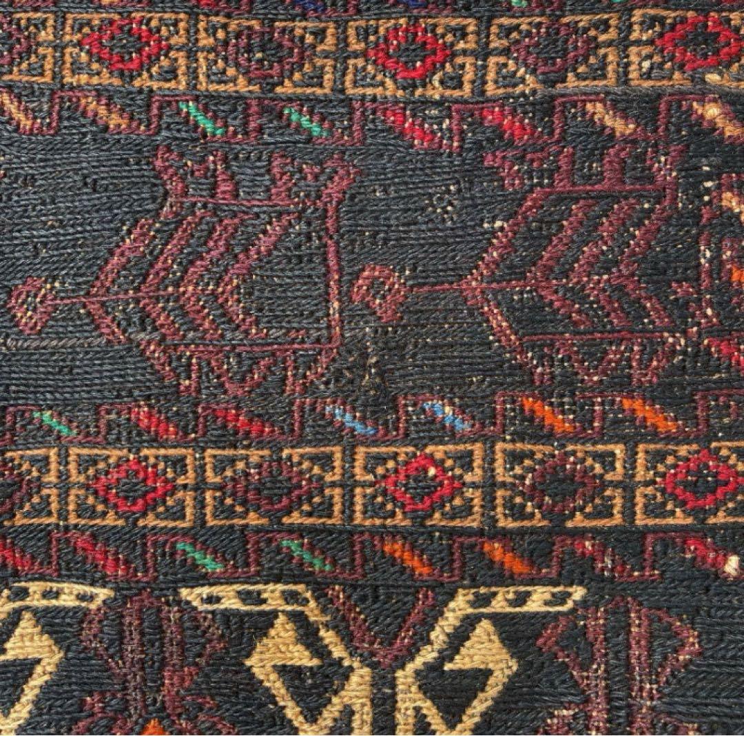 キリム 手織りスザニ スーパー ヴィンテージ 118cmx190cm ラグ