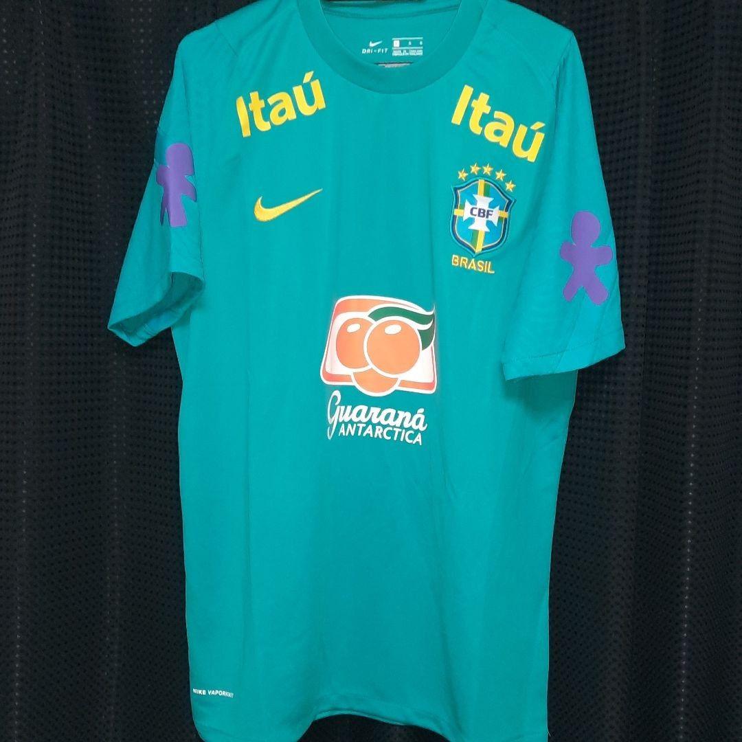 21/22ブラジル代表 トレーニングシャツ フルスポンサーモデル。