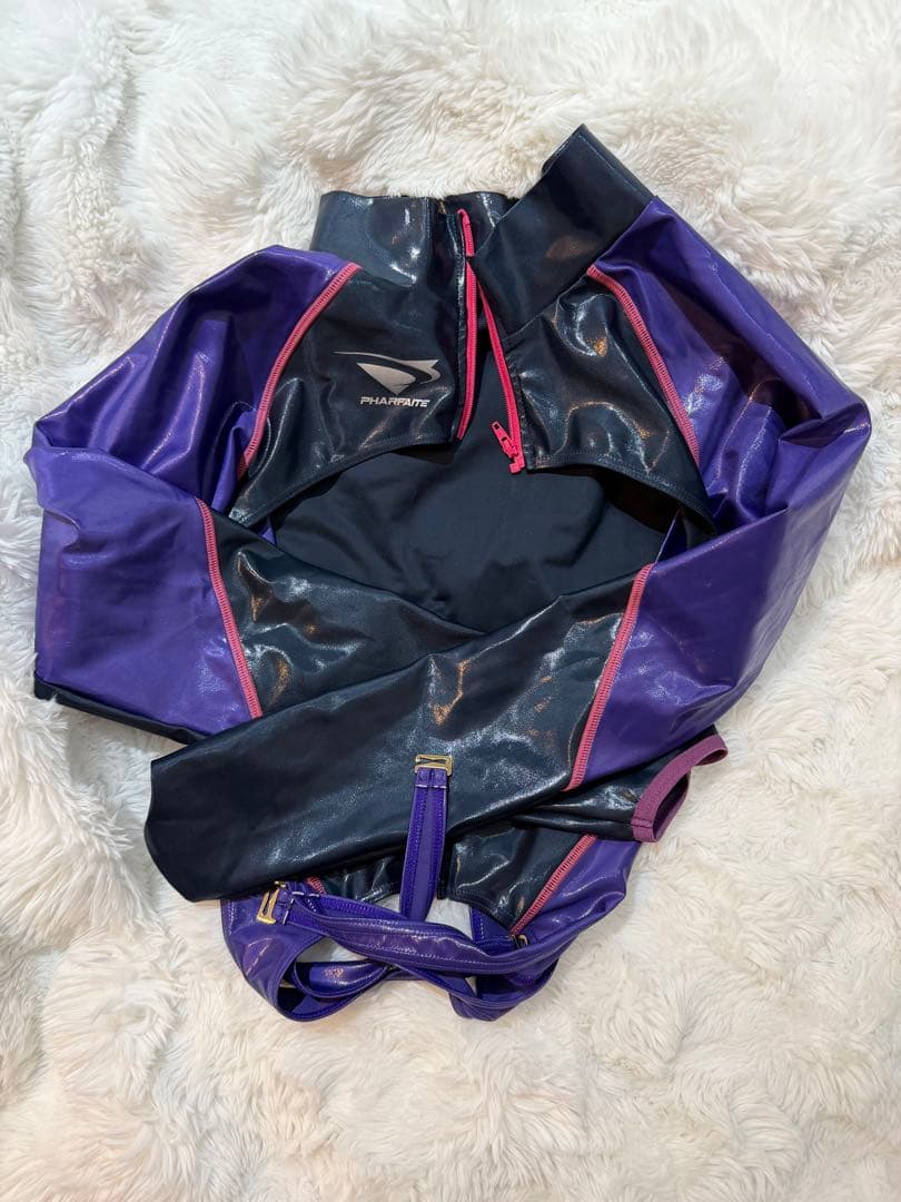 PHARFAITE パルフェット　スポーティーボンテージ・ボディスーツ　パープル