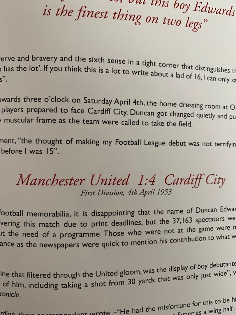 入手不可能！夭折の天才DuncanEdwards THE FULL REPORT