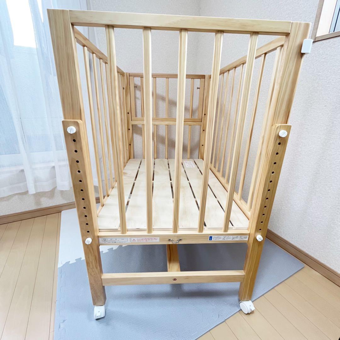 【早い者勝ち❣️】大和屋　ベビーベッド　そいねーる　ミニベビーベッドNA⭐︎