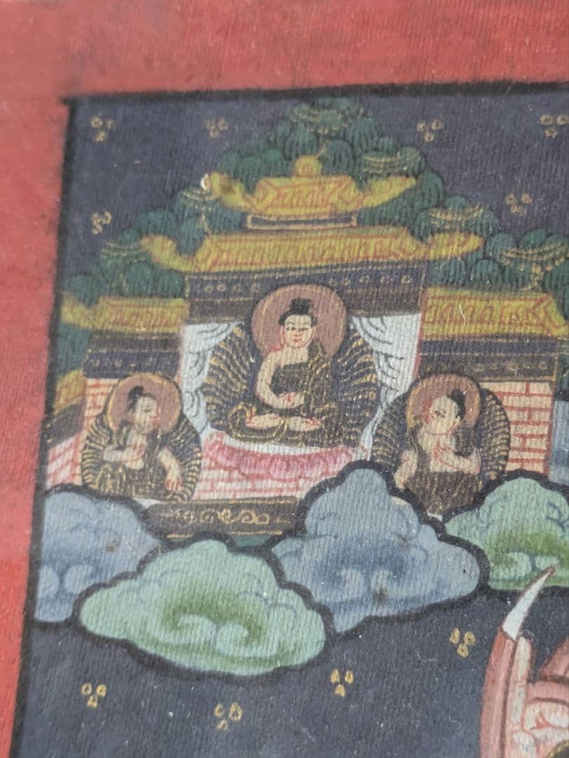 曼荼羅　六道輪廻図　骨董品　保存品