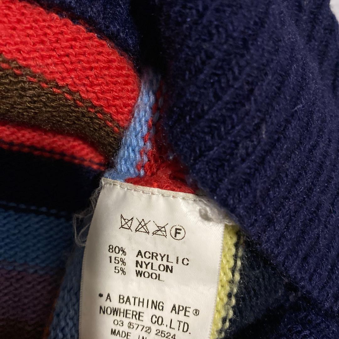 A BATHING APE カラフルニット セーター アベイジングエイプ