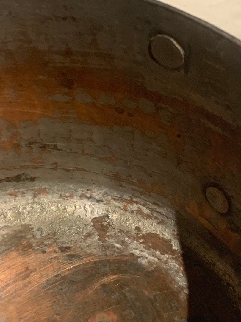 フランス 希少 唯一無二 極厚重量感 ヌガー鍋 槌目 ポエロン 片手鍋 16cm