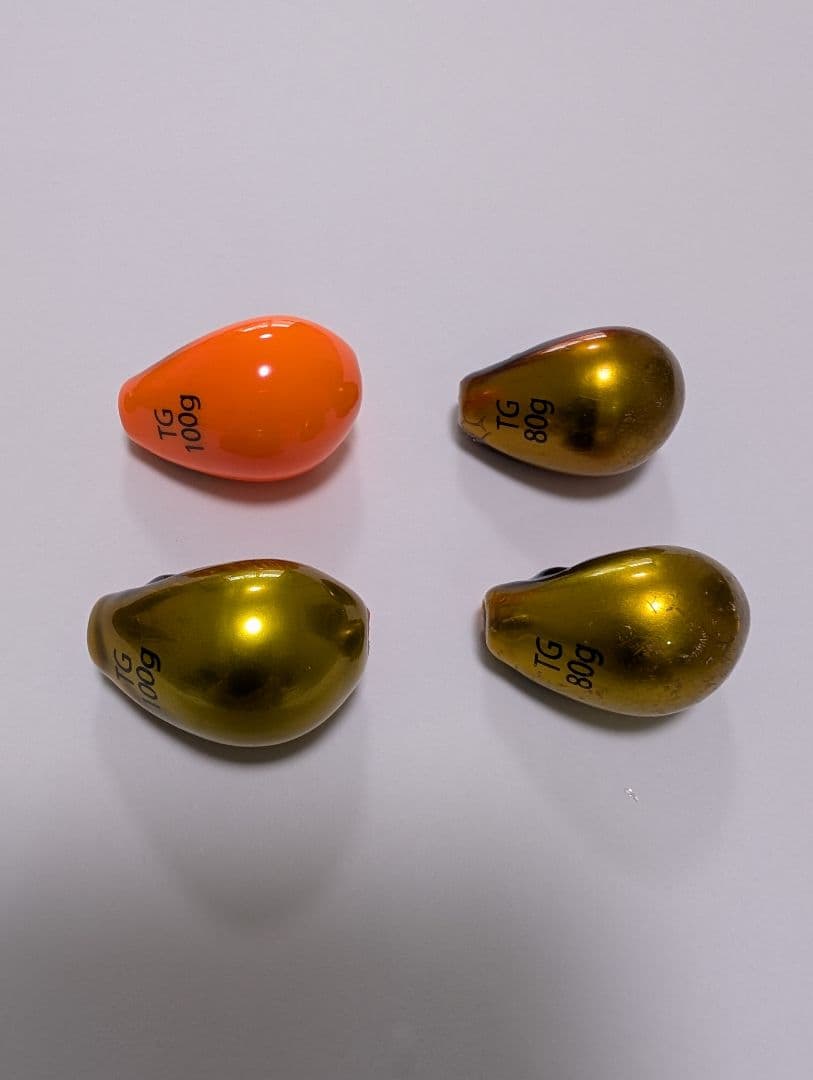 なみだまTG 4個セット タングステン100〜80g ケイムラコーティング