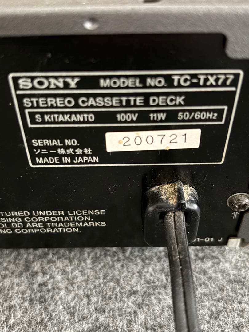 SONY オートリバース カセットデッキ