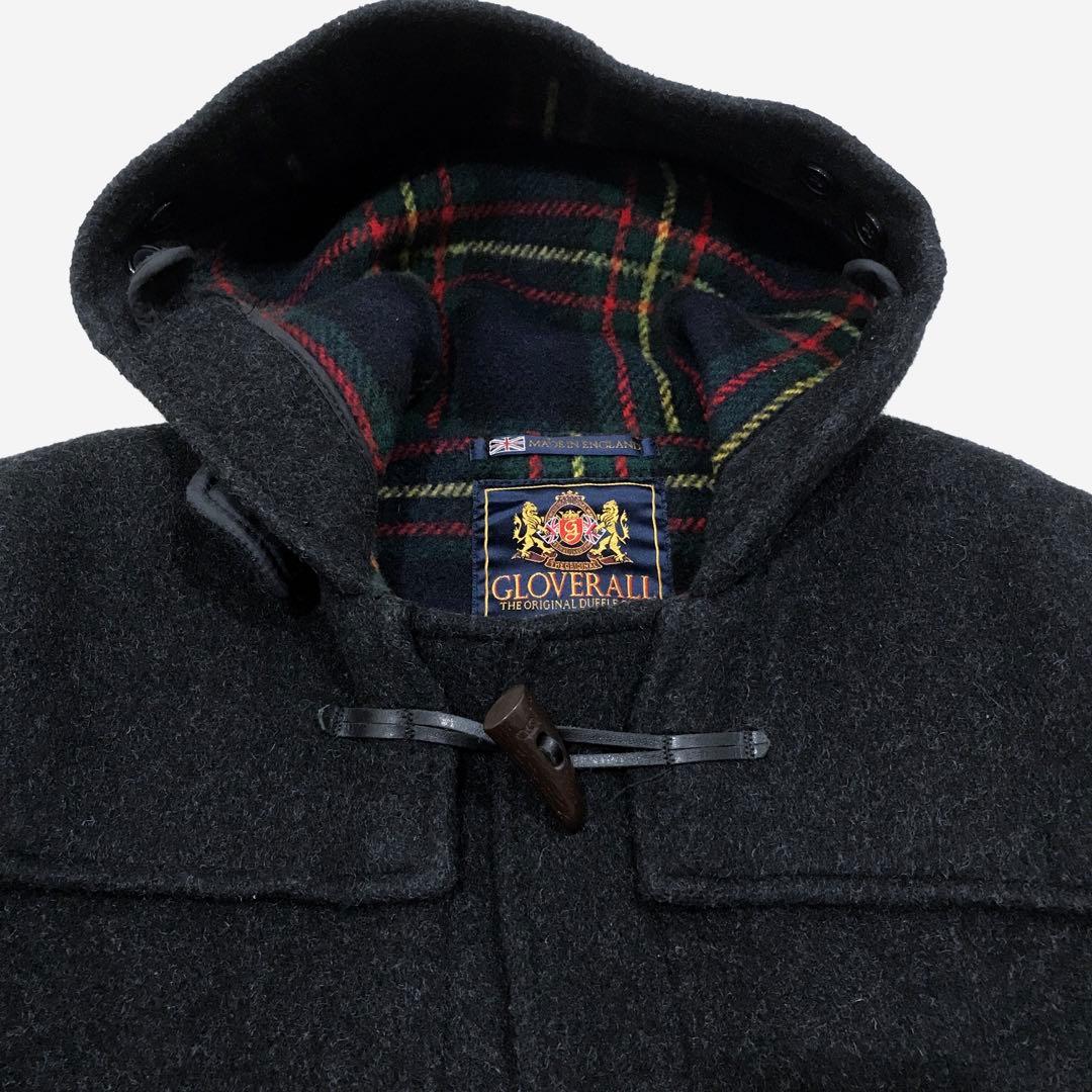 ★良品★GLOVERALL グローバーオール ダッフルコート 裏地チェック 38