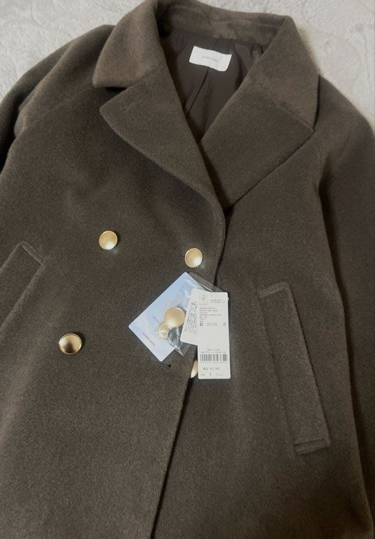 新品　グローバルワーク　軽やかストレッチ襟2WAYミドルコート　レプシィム好きに