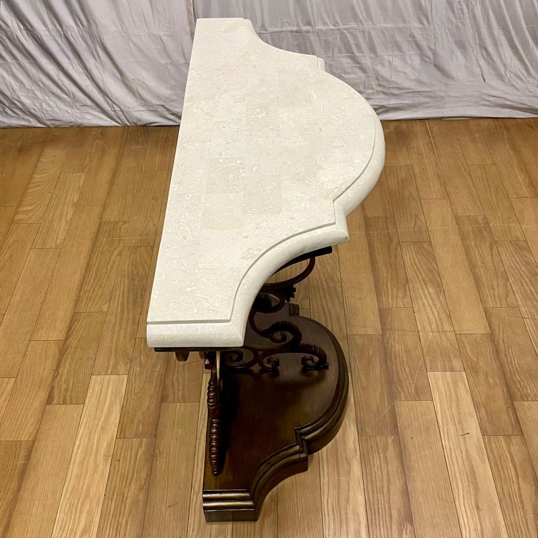 \"Philippines ハンドメイド\" 天然石とアイアンのコンソール