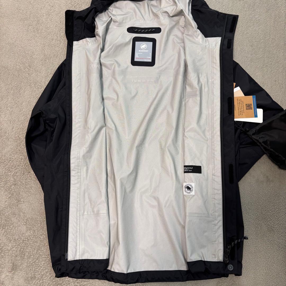 タグ付き MAMMUT マイクロレイヤー 2.0 ハードジャケット M ブラック