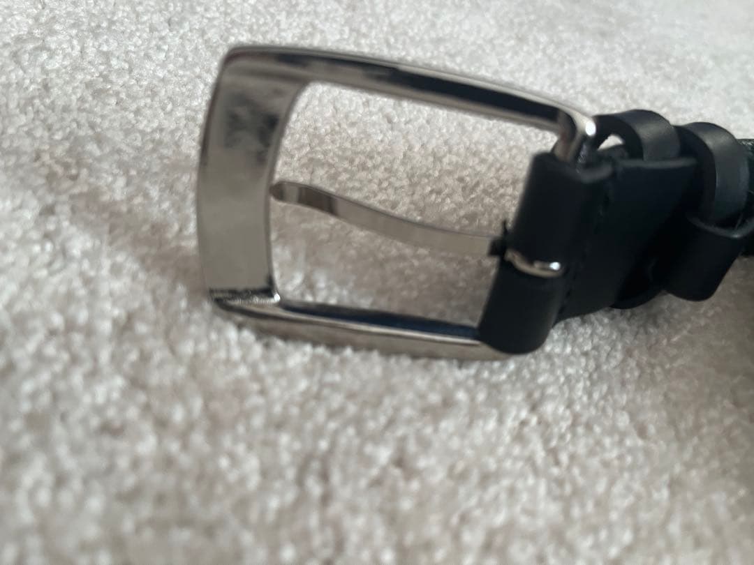 カーフレザーベルト　ブラック