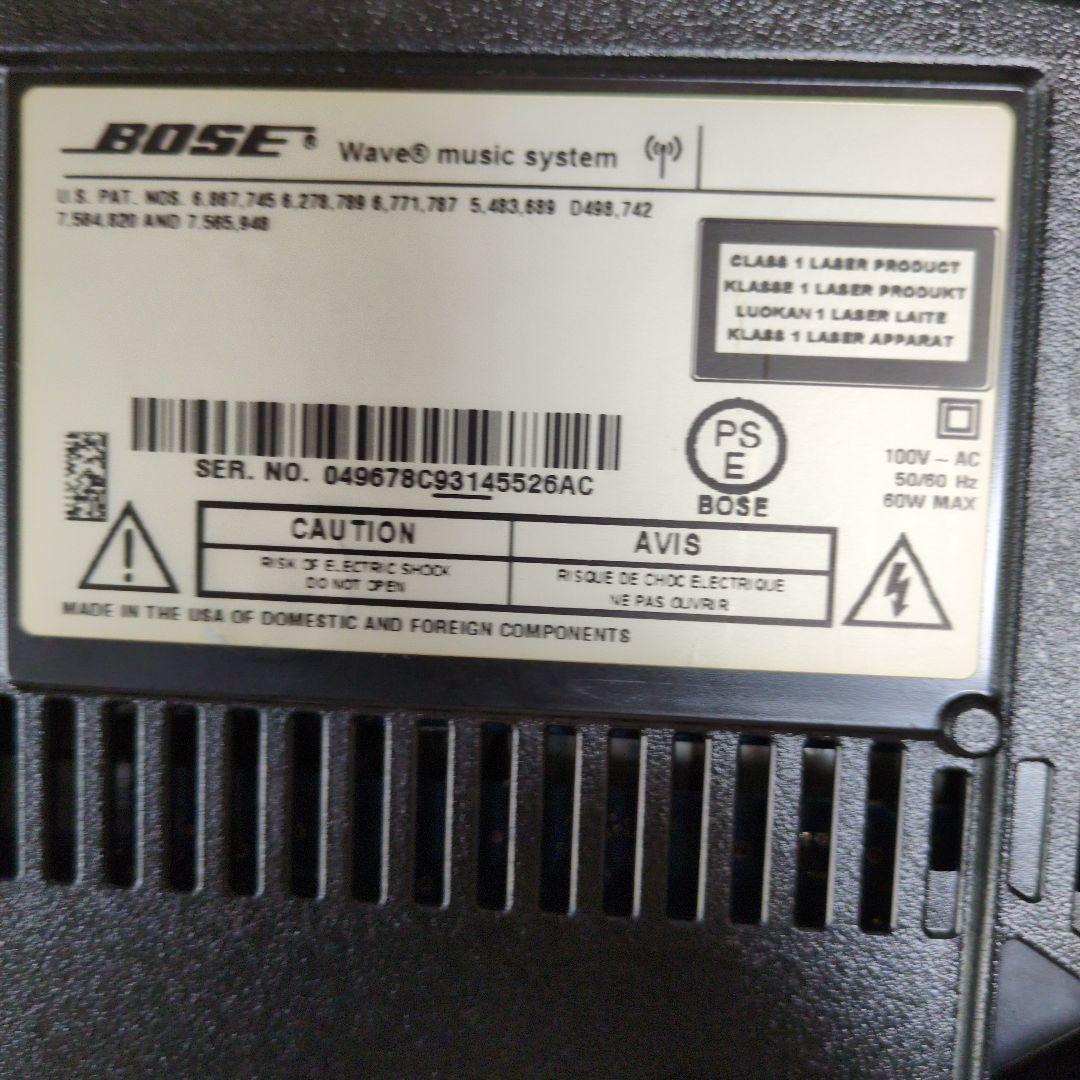 BOSE Wave Music System完動品純正リモコン純正電源コード取説