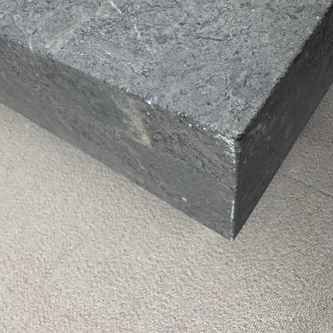 【美品】日本フクラ　スクエアセンターテーブル　80×80cm グレーストーン