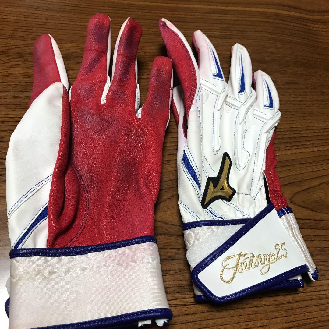 バッティンググローブ　元横浜DeNAベイスターズ筒香選手　実使用