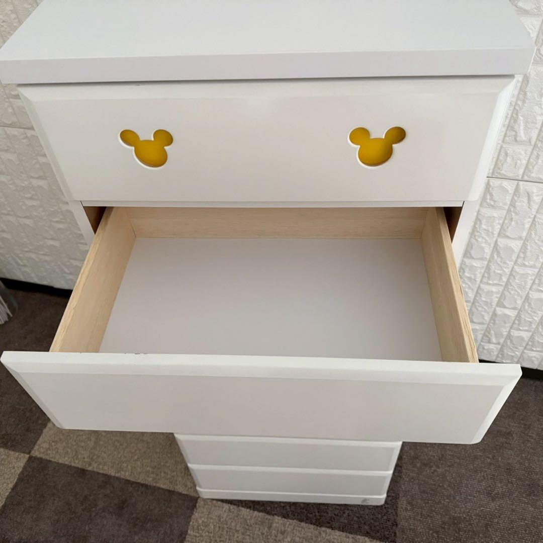 東京23区配送無料✨アルファタカバ　ディズニー　ハイチェストミッキー　ホワイト