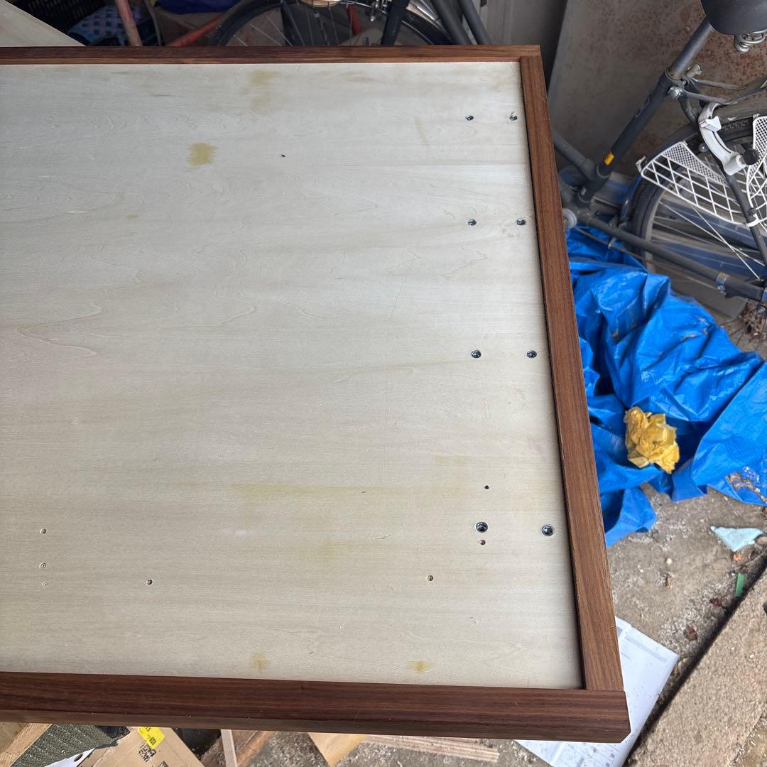 デスク天板　リノリウム　ウォールナット