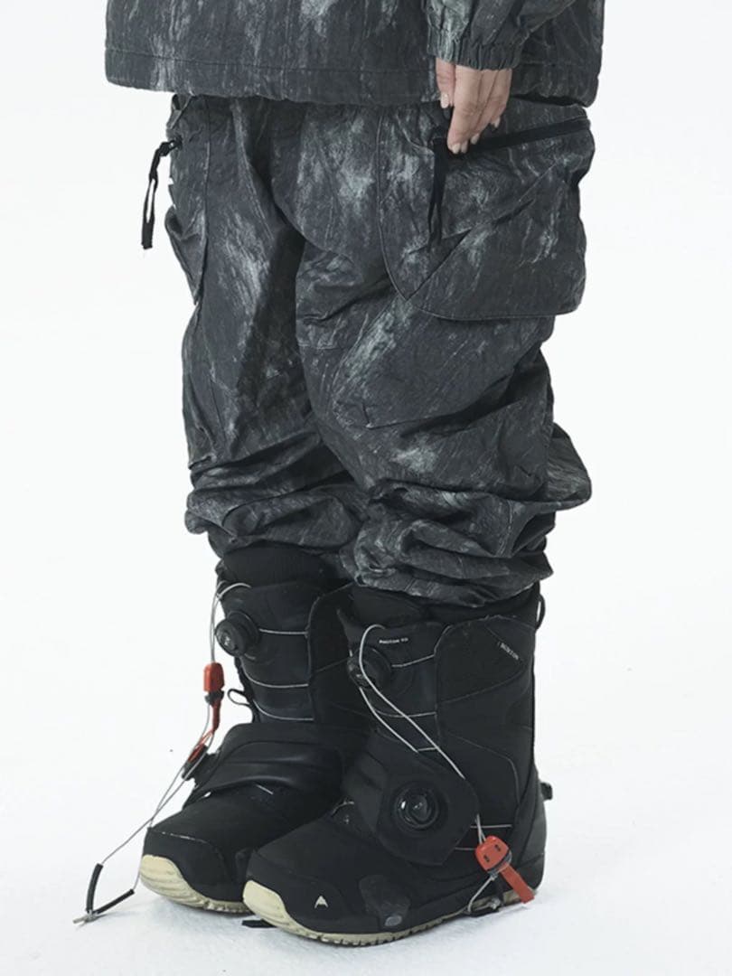 新品花柄スキーパンツ M 男女兼用