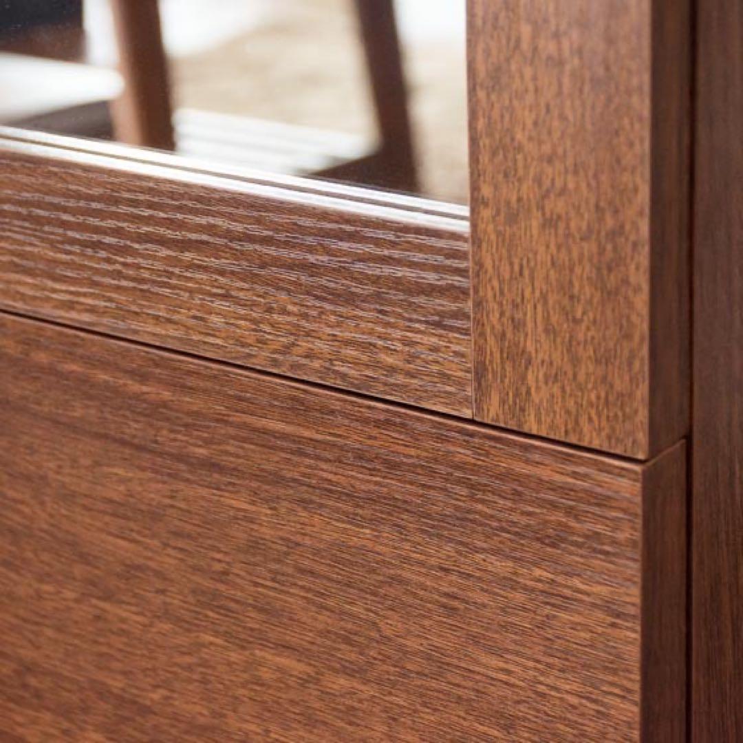 ドレッサー おしゃれ 全身鏡 ミラー 姿見 収納棚 キャビネット 北欧 モダン