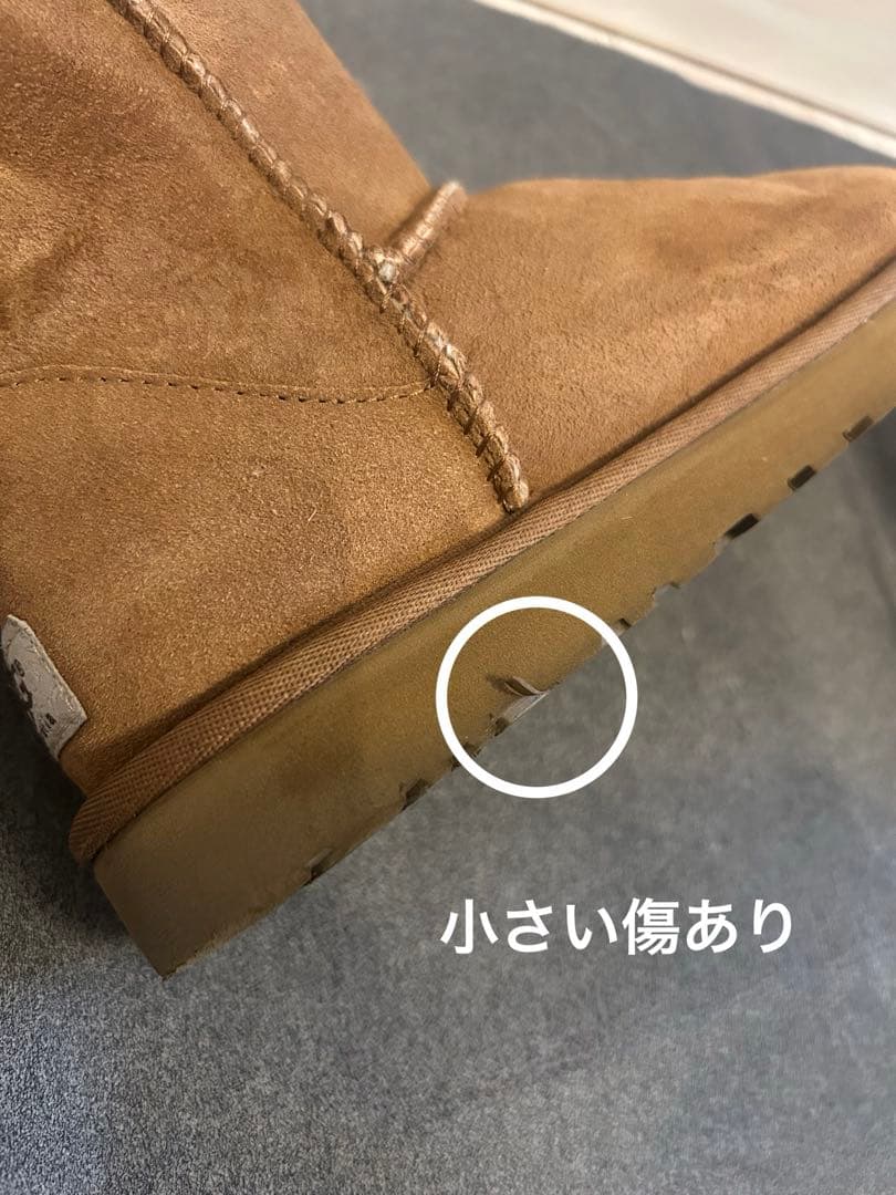 UGGアグ　クラシックミニ5884 24cm ムートンブーツ　ブラウン
