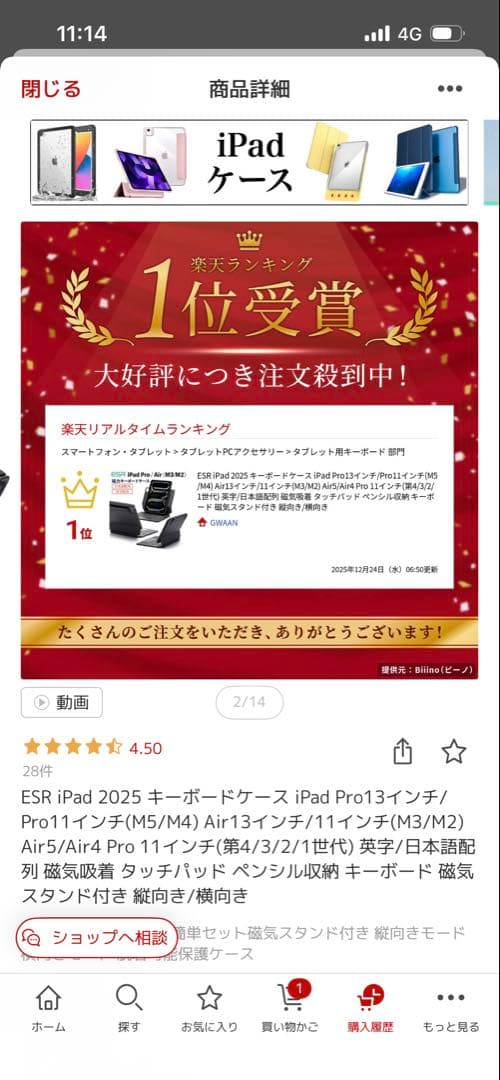 ESR Rebound Series iPad Air 13\" ケース