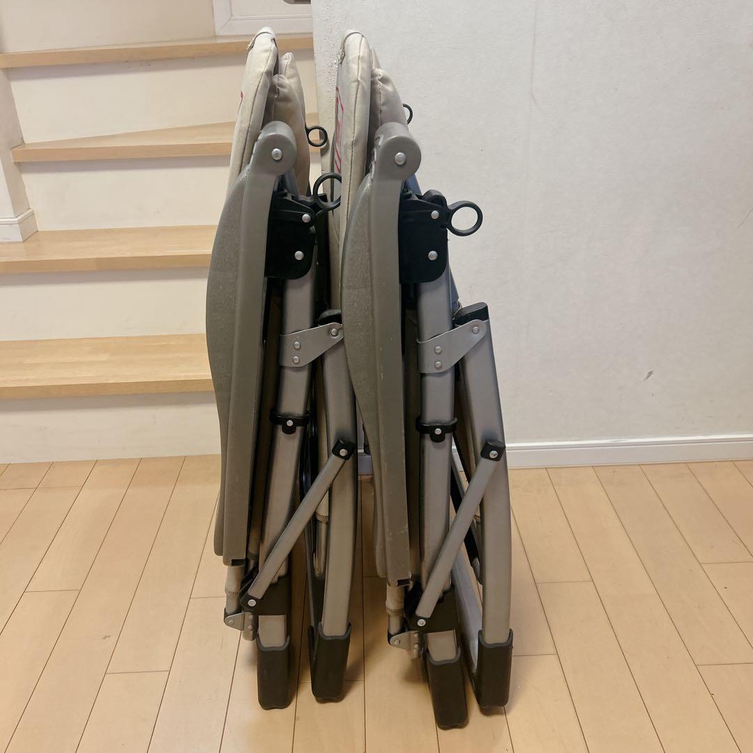 【2脚セット】希少 Coleman フリーリクライニングチェア 廃盤品 ベージュ