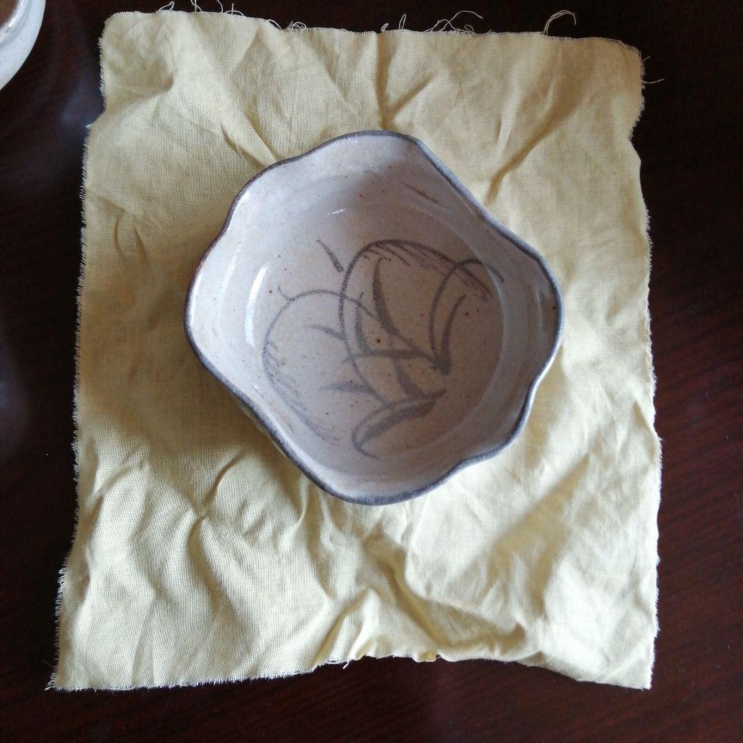 瀬戸焼　加藤作助　志野向付　10客　12.5cm　大正〜昭和初期