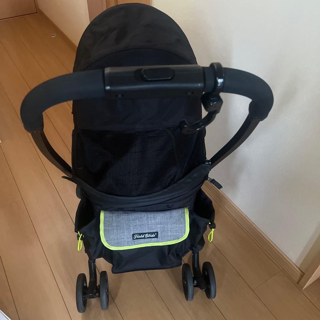 Field Slate ペットカート 黒/グレー/ネオンイエロー