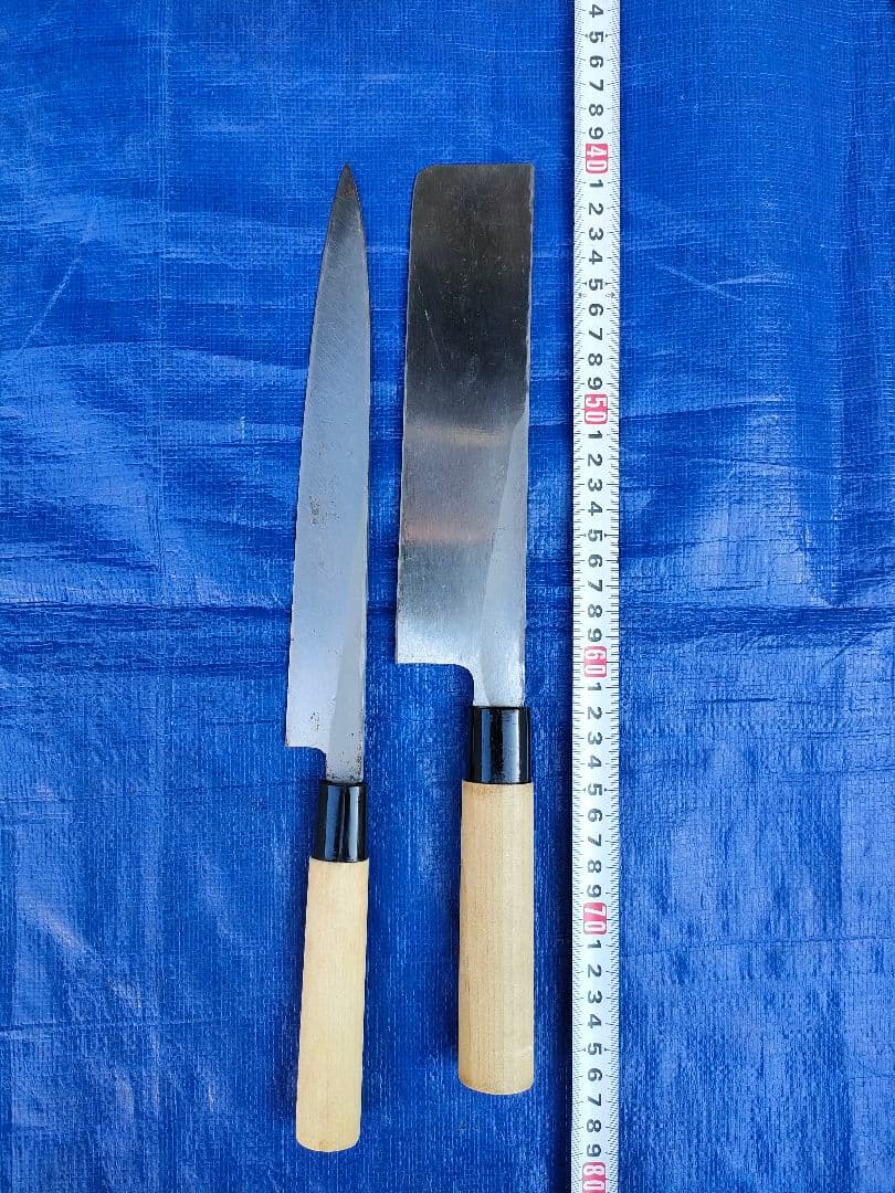 柳刃包丁　柳葉　薄刃包丁　和包丁　2本セット　紗世の銘あり