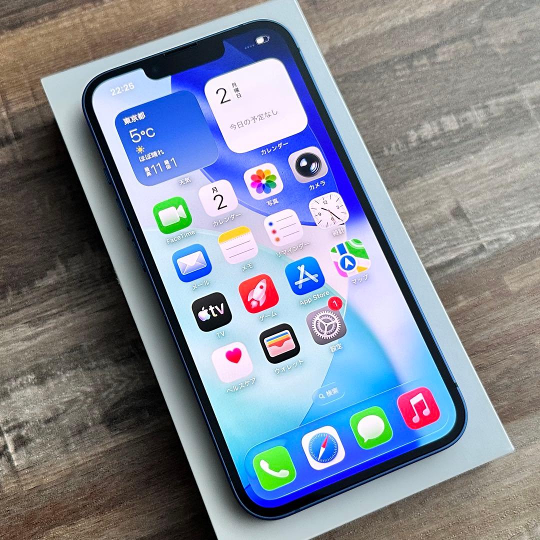 【格安美品☆】iPhone13 本体 Blue 128GB SIMフリー