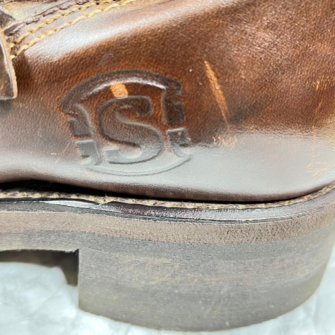 【美品】Sendra エンジニアブーツ　スチールトゥ　刺繍　ベッカム 27.5㎝