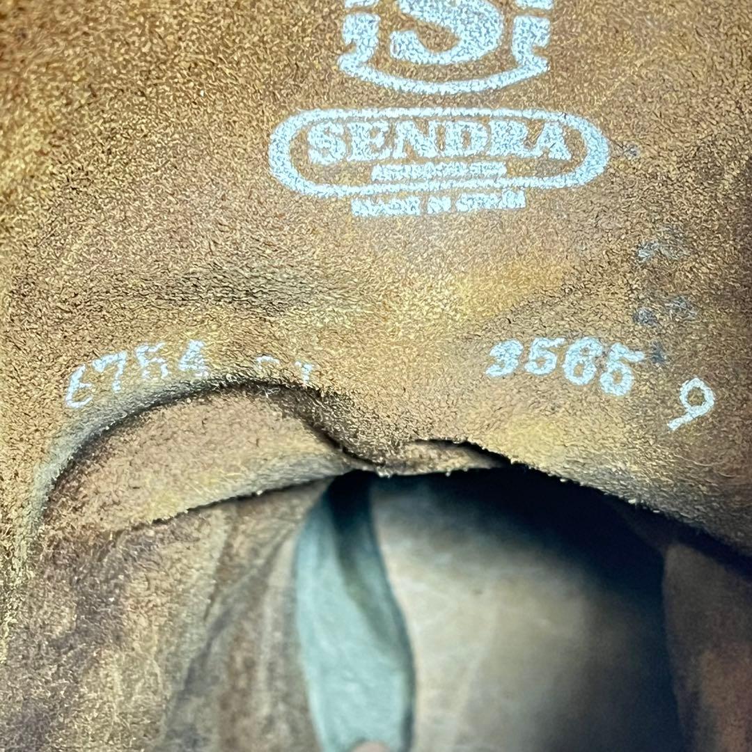 【美品】Sendra エンジニアブーツ　スチールトゥ　刺繍　ベッカム 27.5㎝
