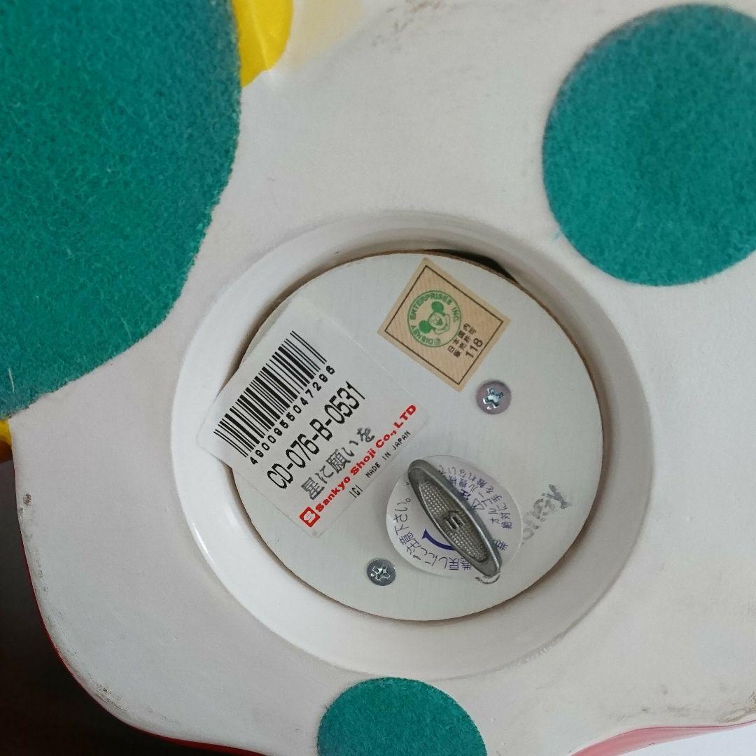 希少☆ 80s 特大 日本製 置物 ミニーマウス 陶器 オルゴール ディズニー