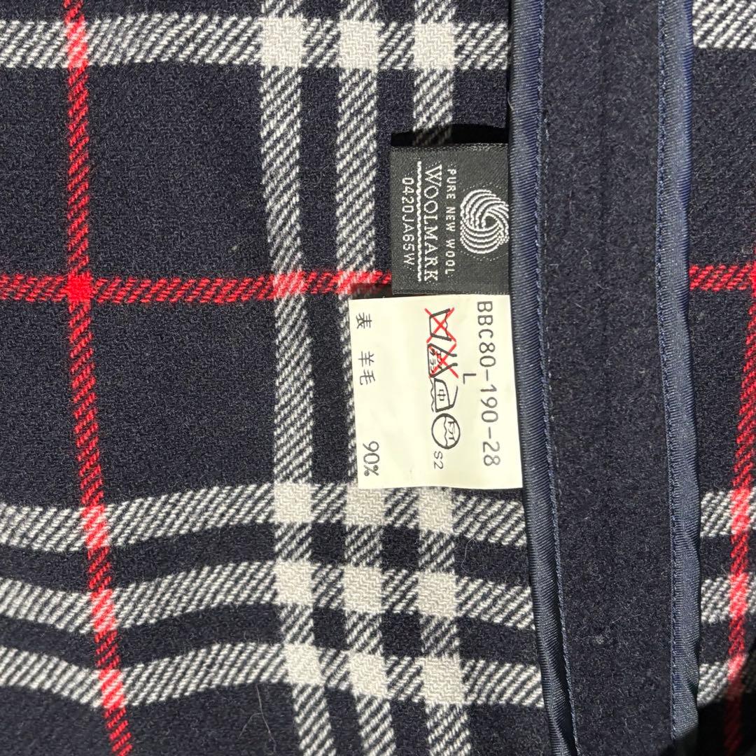 未使用級 BURBERRY バーバリーロンドン ダッフルコート　L カシミヤ混